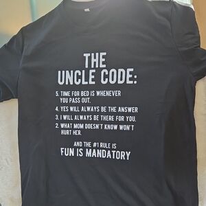 Black Graphic Tee - The Uncle Code